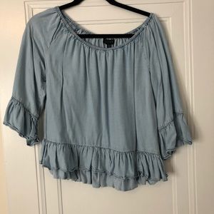 Sanctuary Chambray Top